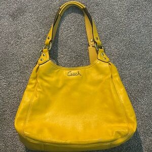 Yellow coach purse